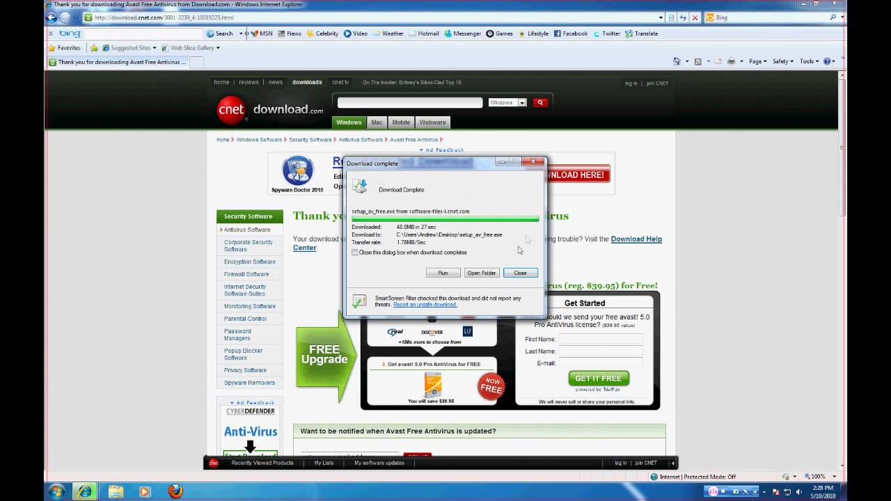 How to download and install Avast Free Antivirus