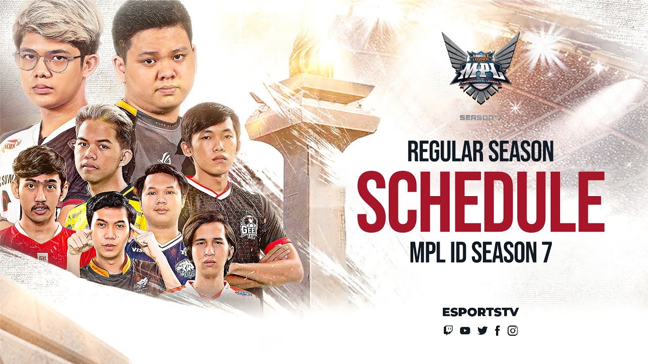 Jadwal MPL ID S7 Regular Season Minggu 1 - 8 | MPL ID S7 Regular Season Schedule ESPORTSTV