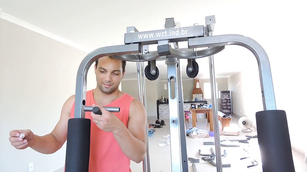 MONTAGEM DO APARELHO DE GINÁSTICA MULTI ESTAÇÃO DE MUSCULAÇÃO PRO DELUXE 022 DA WCT FITNESS