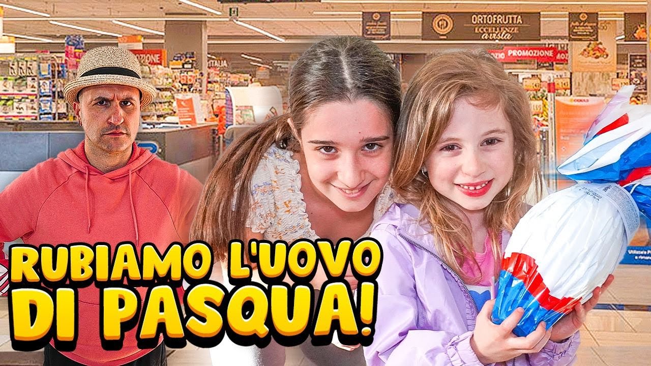 GIORGIA E LA SUA NUOVA AMICA RUBA UOVO DI PASQUA! PAPÀ SALVO LA SCOPRE, SI ARRABBIA E MI PUNISCE!