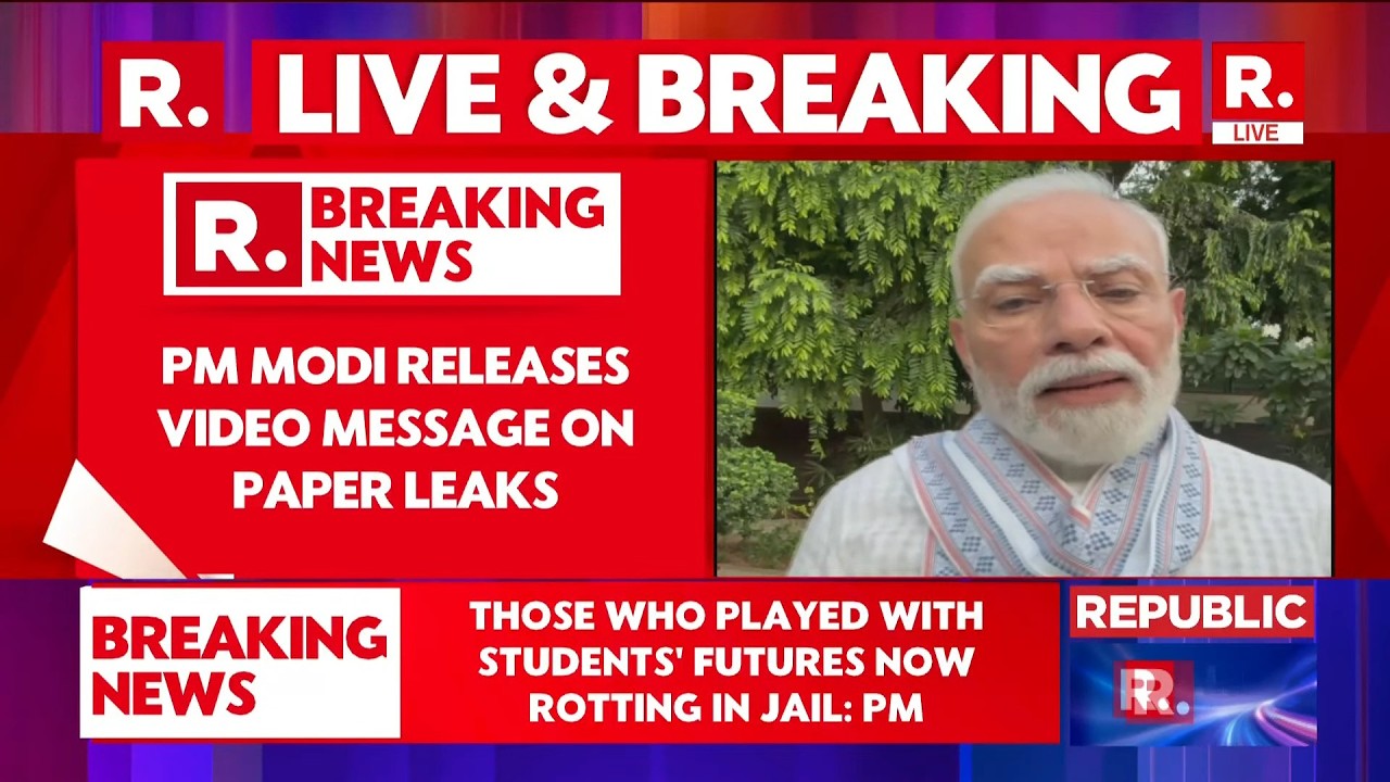 BREAKING LIVE: PM Modi's Big Message on Exam Paper Leaks, Fast-Track Courts, Anti-Leak Law & Reforms