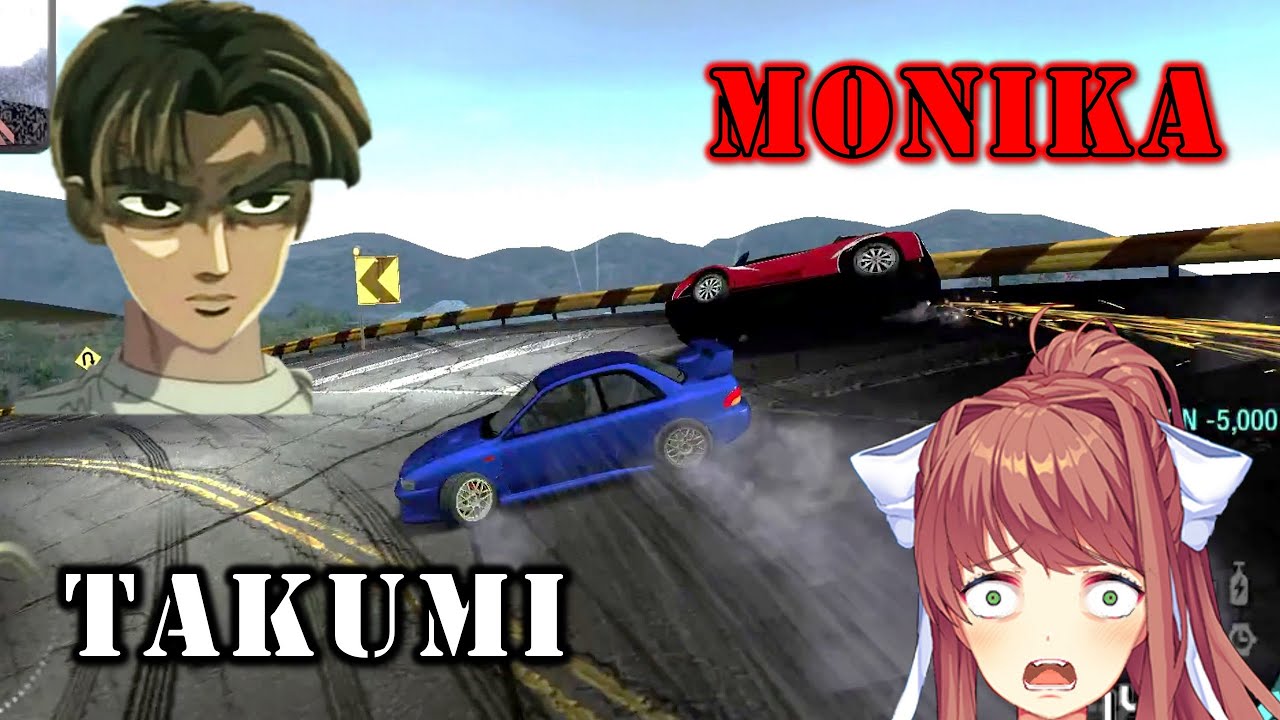 TAKUMI vs MONIKA | Initial D: Carbon ft. DDLC