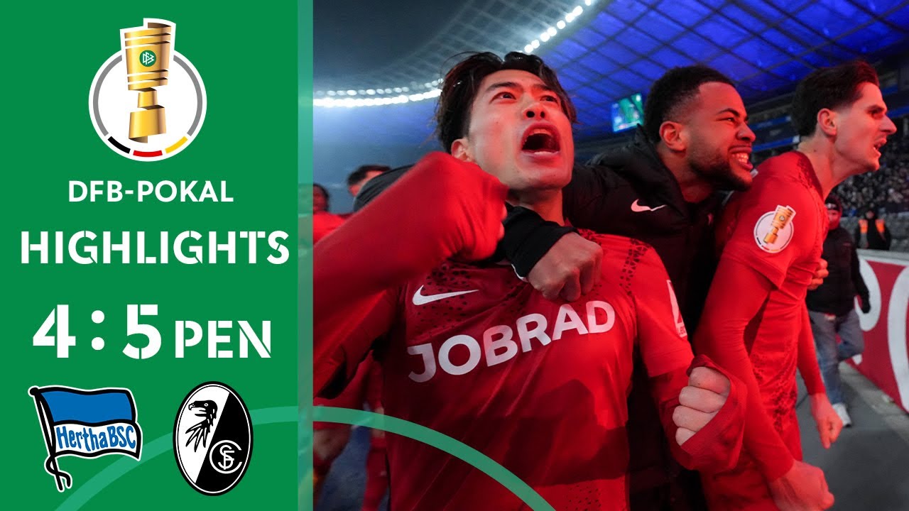 Hertha’s cup dream crushed by freiburg | Hertha BSC vs. SC Freiburg 4-5 PEN | DFB-Pokal Quarterfinal