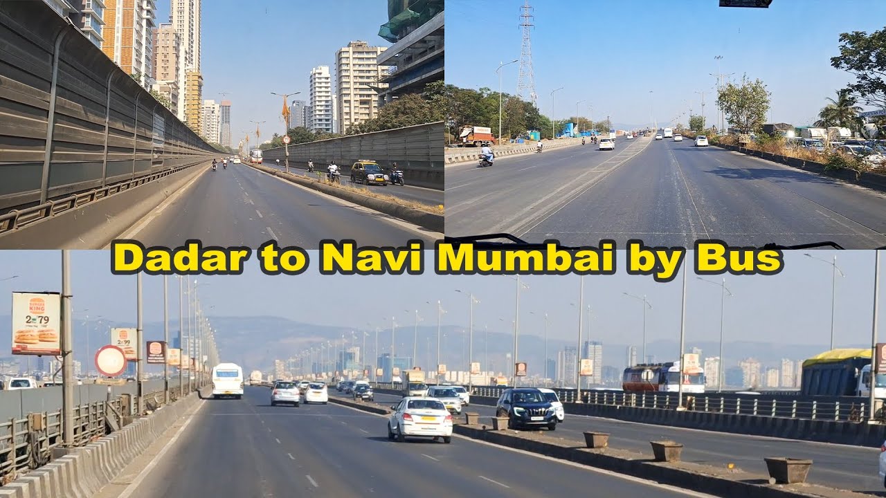 Exploring Mumbai | Dadar to Navi Mumbai by Bus 🚍✨ Bus Diaries