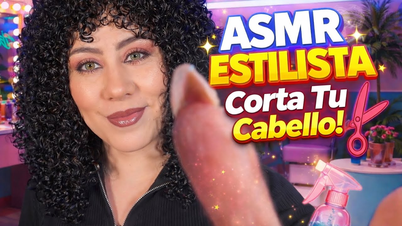 ASMR Estilista de los 80 Corta Tu Cabello Amablemente🥰🤤 ✂️