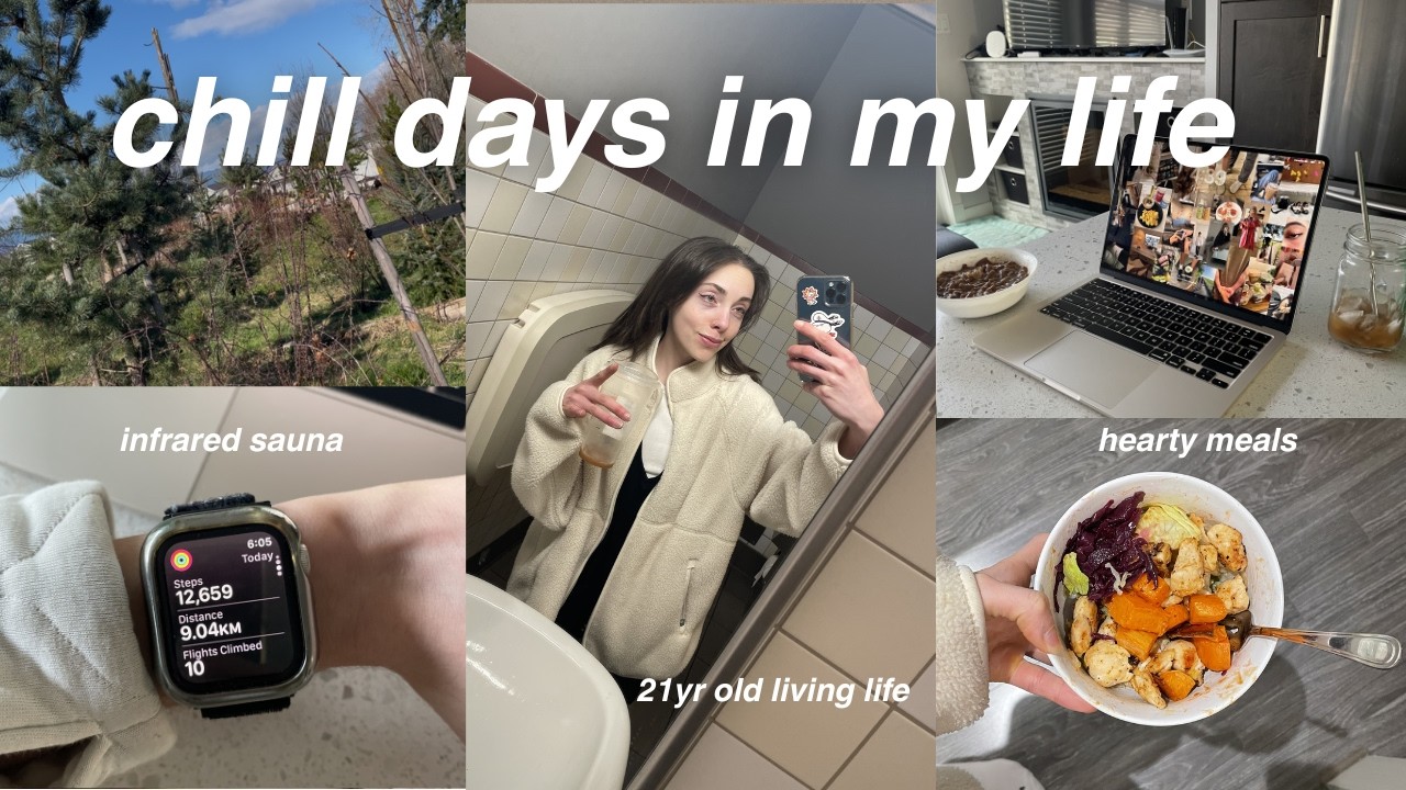 chill days as a 21yr old: (living at home) trying a sauna, cleaning, + groceries!