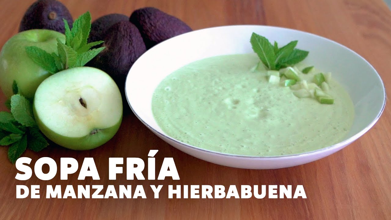 ¡Sopa Fría de Manzana y Hierbabuena! Una Receta Saludable y Refrescante