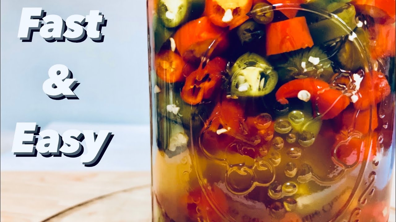Простой рецепт маринованных перцев | Без консервирования | Как мариновать перец чили