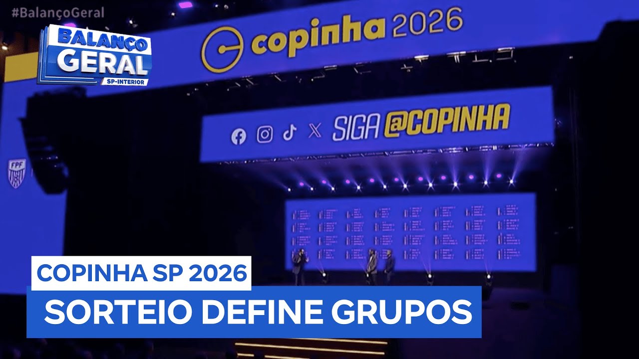 Copinha 2026: sorteio define os grupos da Copa S&atilde;o Paulo de Futebol J&uacute;nior