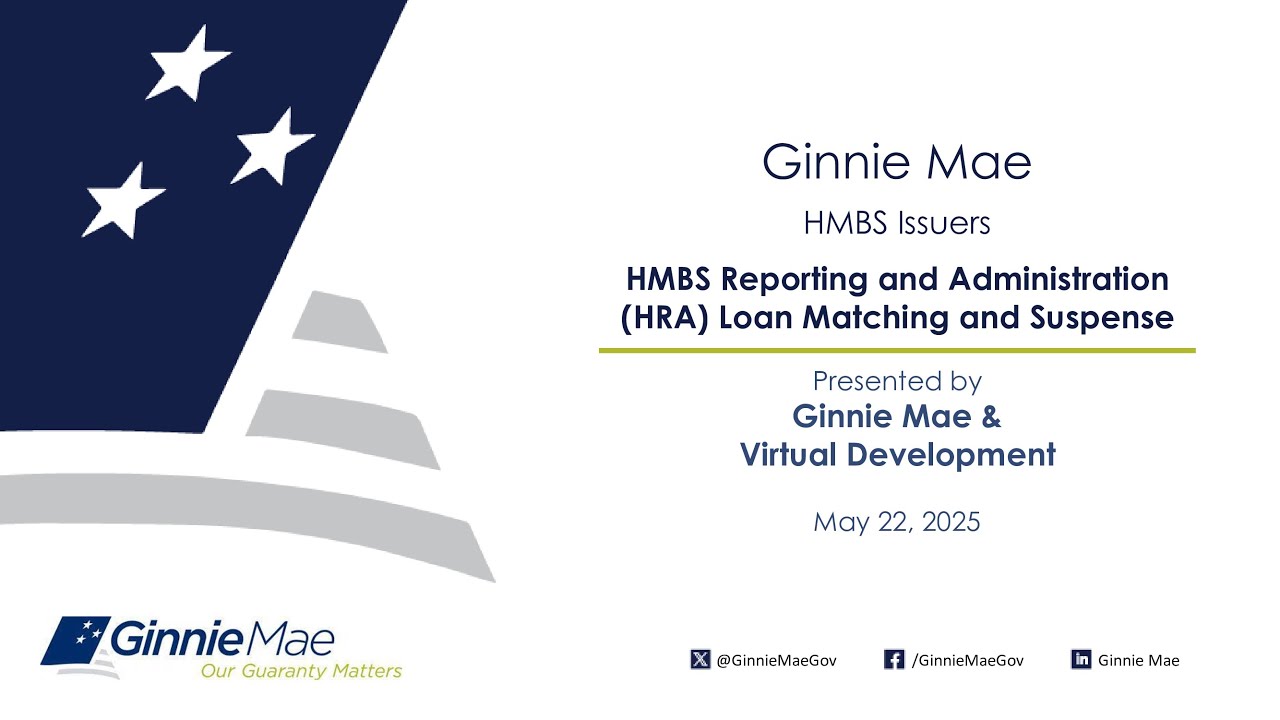 HMBS HRA Loan Matching and Suspense Webinar