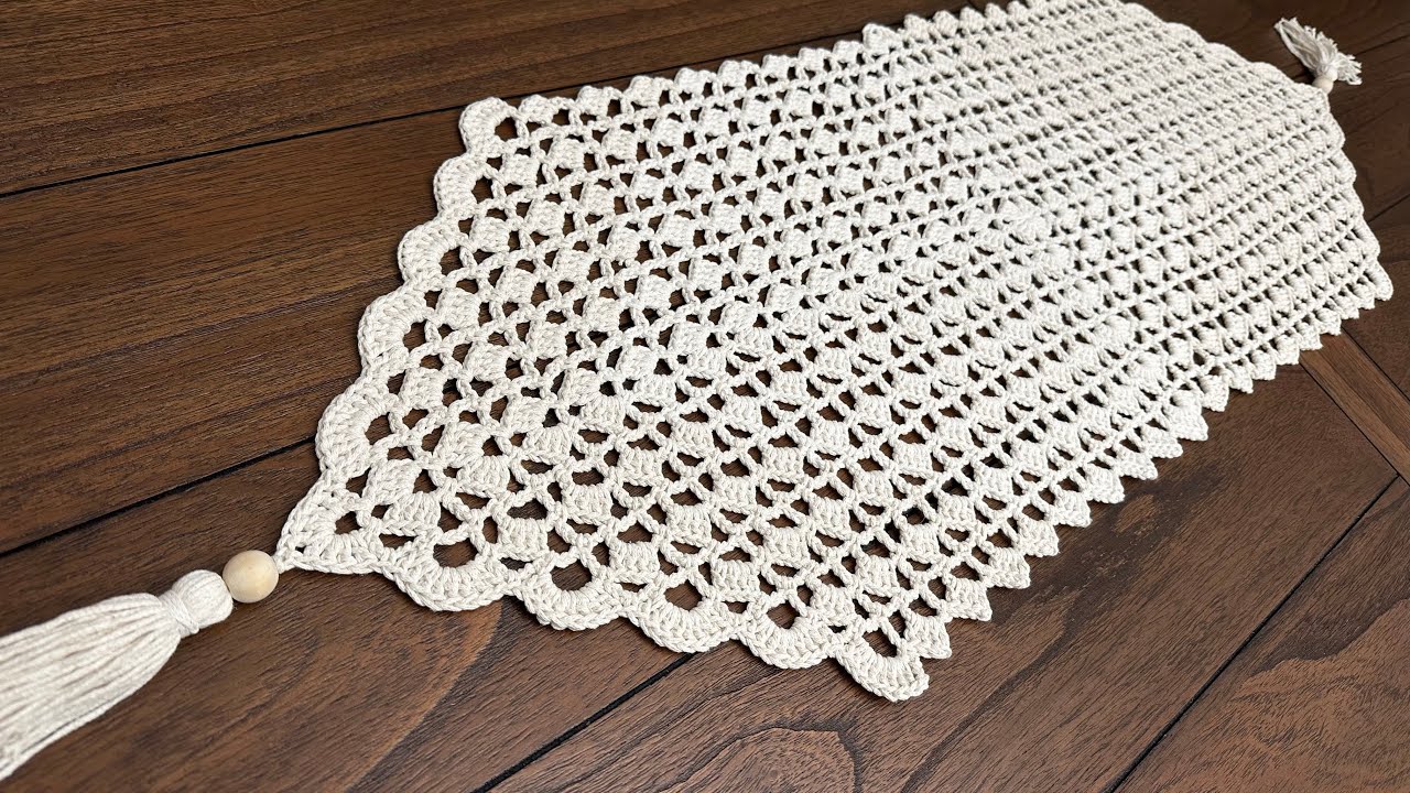 Kolay Tığişi Runner/Masa örtüsü Tarifi / Crochet Table Runner