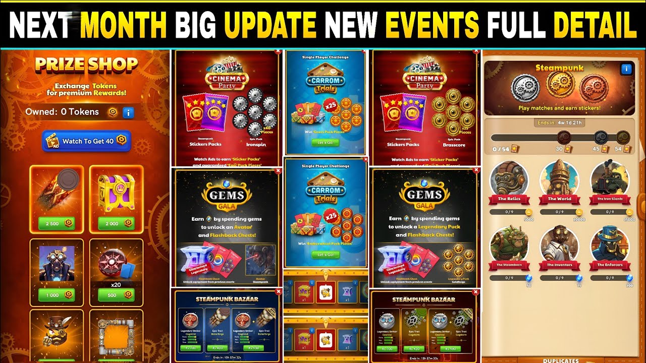 April Month Full Detail 🤯 | Prize Shop 🔥 Album Event 🔥 Gems Gala 🔥 Cinema Party 🔥 New Events