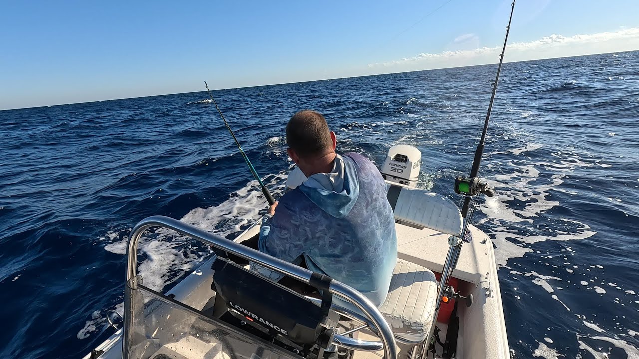 Small Skiff vs Choppy Seas! Catching Dolphin in Rough Water