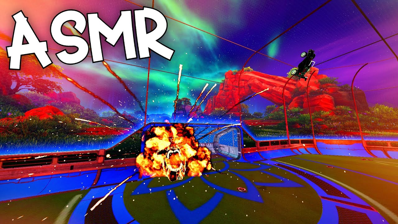 ASMR Rocket League Ground Freestyling! Gum Chewing + Controller Sounds💤