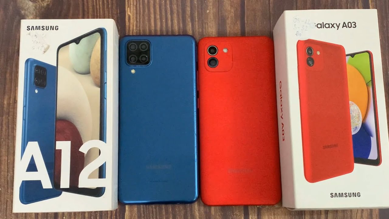Samsung Galaxy A03 vs Samsung Galaxy A12 | Speedtest, Video test Display, Camera Comparison