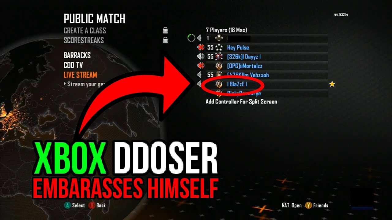 Xbox DDoSer Embarrasses Himself (He Can't DDoS Me) (The Downfall of l BlaZze I) @XboxLIVEEnforcement