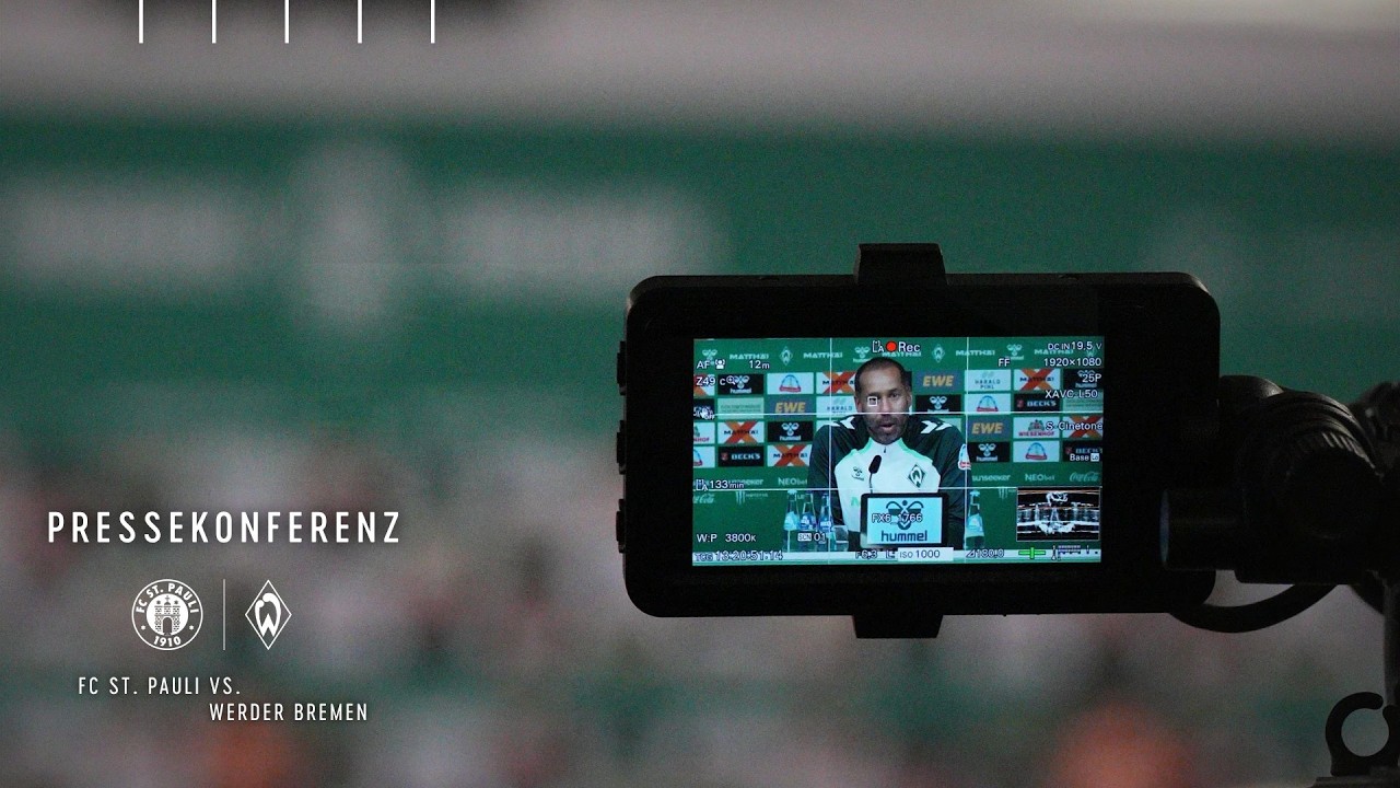 Pressekonferenz vor St. Pauli I FC St. Pauli vs. Werder Bremen