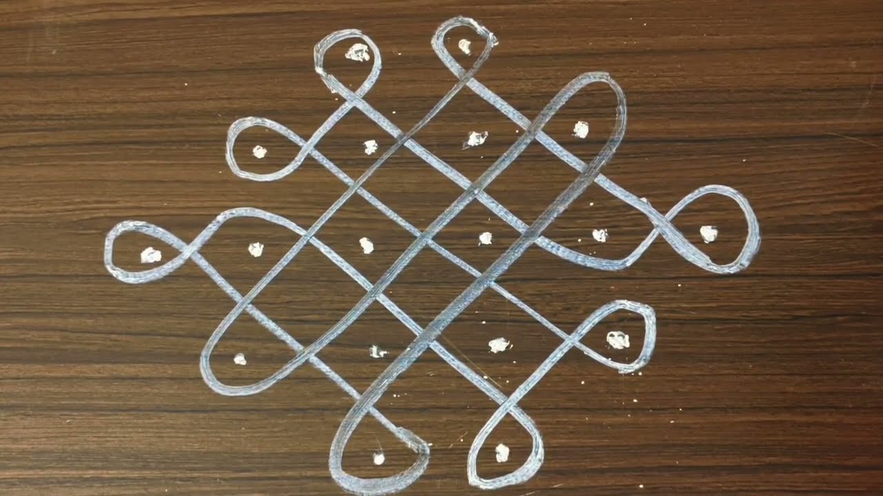 Easy Dots Muggu 🌼 | Step by Step Rangoli