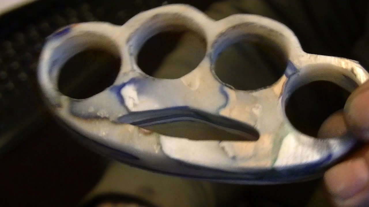 how i made plastic knuckle dusters with hdpe 2 its a knock out