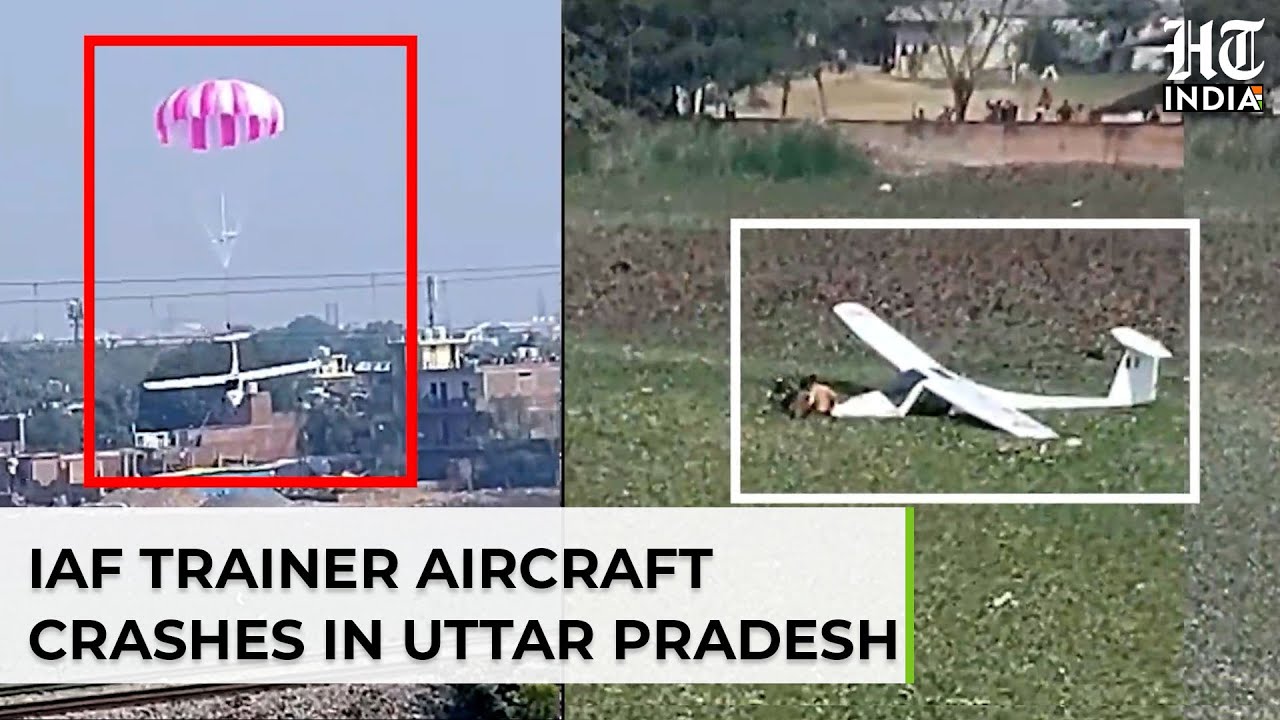 Indian Air Force's Microlight Aircraft Crashes In UP During Training Sortie, Pilots Safe | HT India