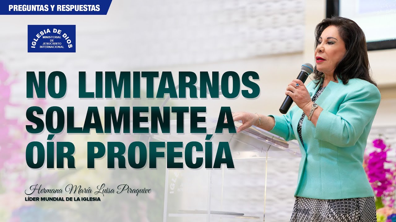 No limitarnos solamente a o&iacute;r profec&iacute;a - Hna. Mar&iacute;a Luisa Piraquive, #IDMJI
