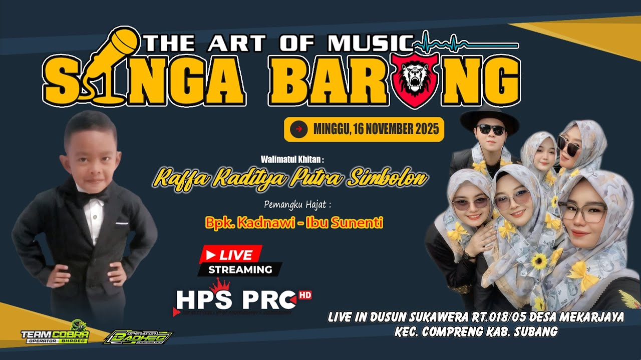 🔴LIVE NGARAK THE ART OF SINGA BARONG | MINGGU, 16 NOV 2025 | MEKARJAYA - SUKAWERA COMPRENG SBG