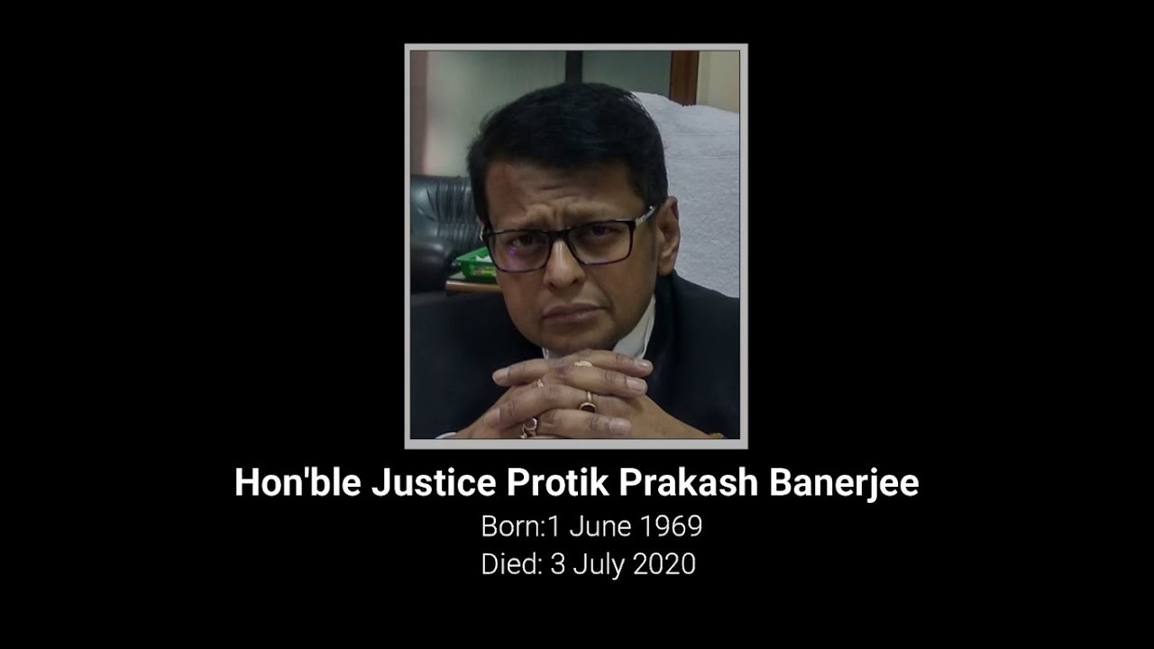Full Court Reference to mourn the sad demise of Hon'ble Justice Protik Prakash Banerjee