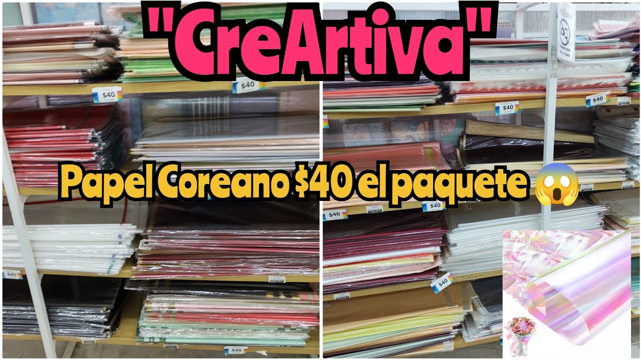 Papel Coreano a $2 pesos el pliego 😱