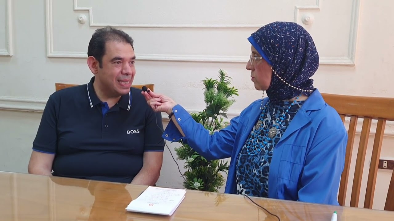 د.ياسر الكسار المشرف العام على مستشفى الشاطبى الجامعى للنساء والتوليد وسحر عبد العاطى