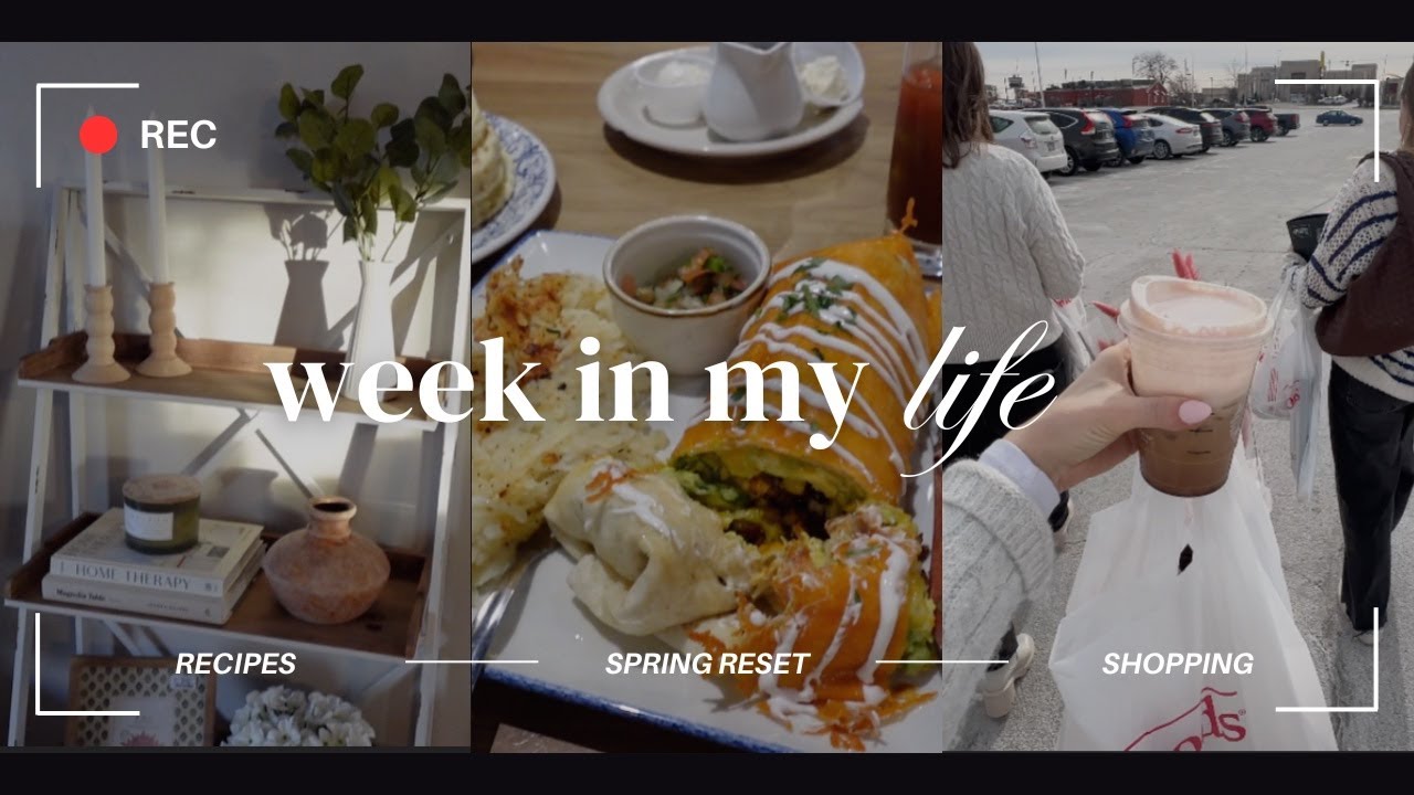 week in my life!! home reset, spring decor, & book club brunch