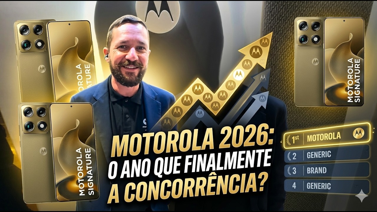 Não compre um celular agora! Conheça a linha Motorola 2026.