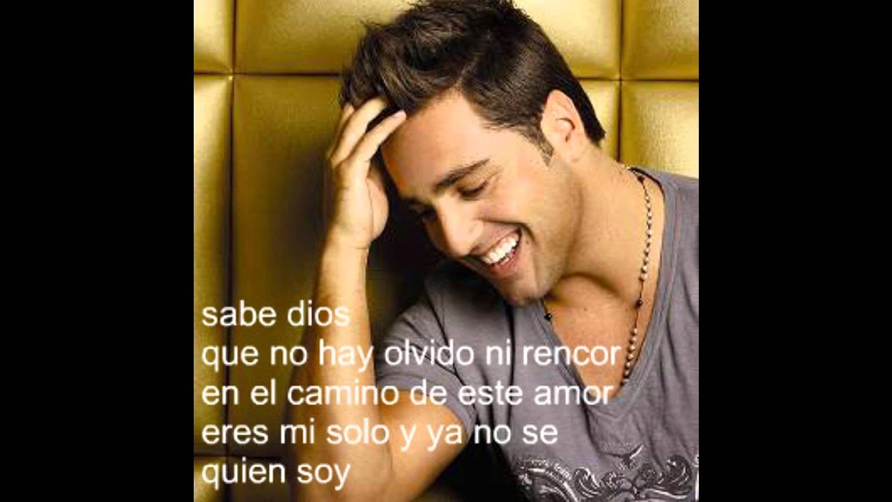 Abrazame muy fuerte - David Bustamante ( letra )