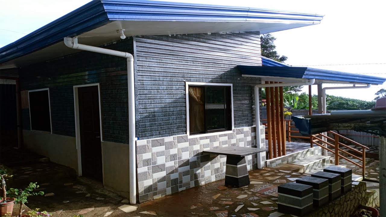 Low Cost Half Metal Cladding Small House Design Ideas Concrete and Steel Materials