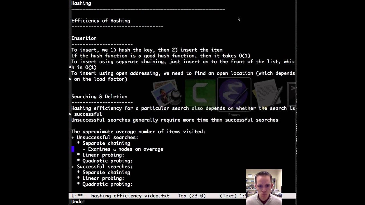 Hashing: Efficiency