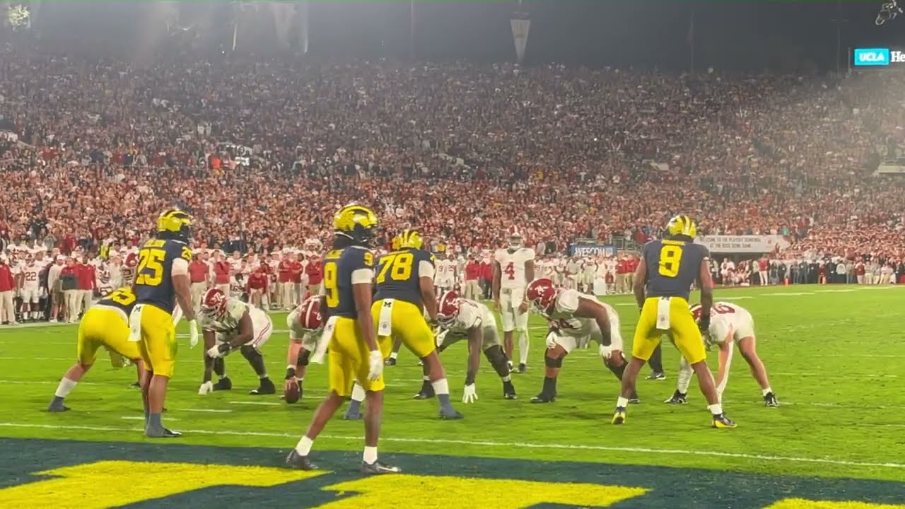 Rose Bowl 2024: Field-Level Michigan Football Victory Sequence
