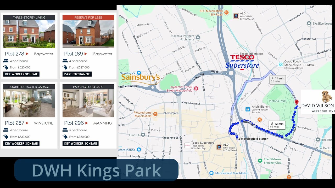 DWH Kings Park屋苑 在Macclesfield 柴郡 鄰近 Peak District Tesco Sainsbury