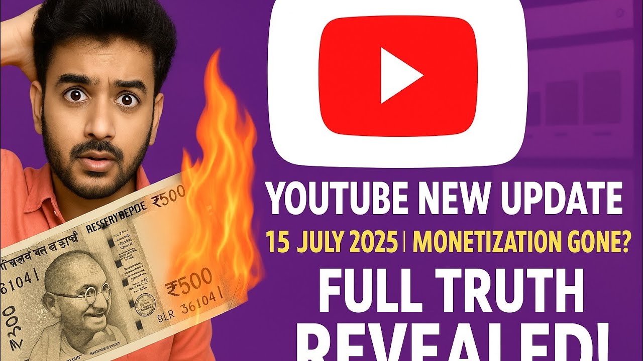 YouTube New Update 15 July 2025 | Monetization Gone ? Full Truth Revealed !