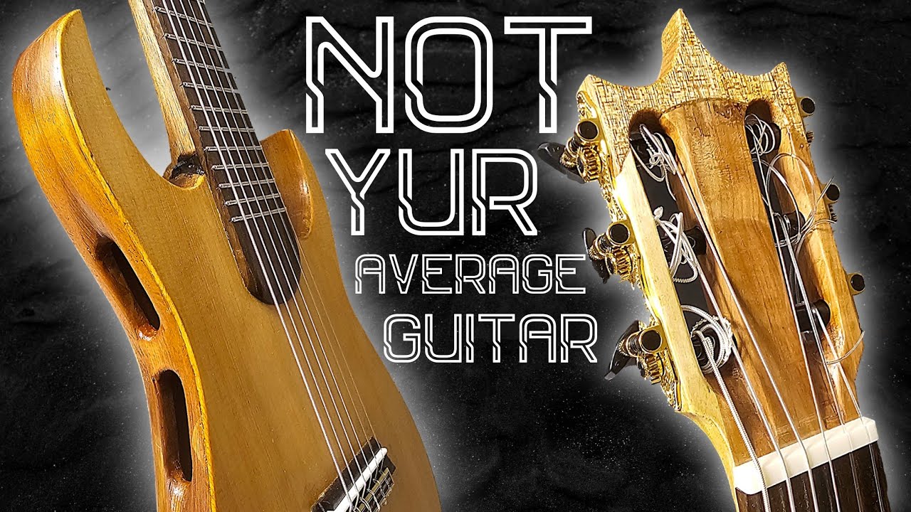 A SUPER THIN Acoustic Guitar! NON-Traditional (Build #11)