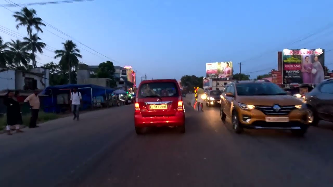 NH 66 Kerala - Road Works 🔥 Kayamkulam - Alappuzha Route 🔥National Highway 66 🔥60 FPS