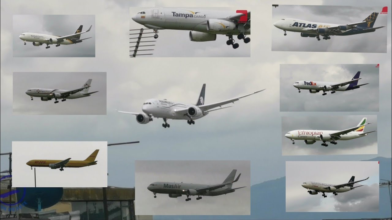 HEAVY Aircraft LANDINGS/B747 B767 B777 B787 A330/El dorado AIRPORT SKBO Plane Spotting.