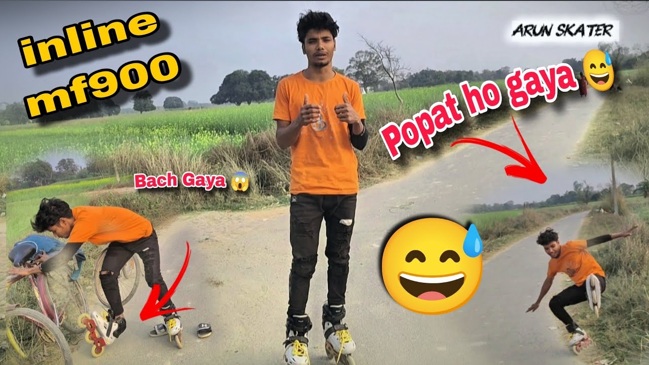 Popat ho gaya 😅😅/Skate Practice in the road // Arun Skater #arunskater #inlineskate 