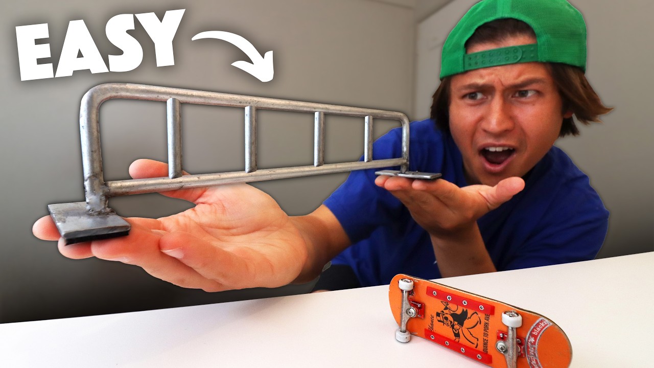 Простые самодельные рейлы для фингерборда