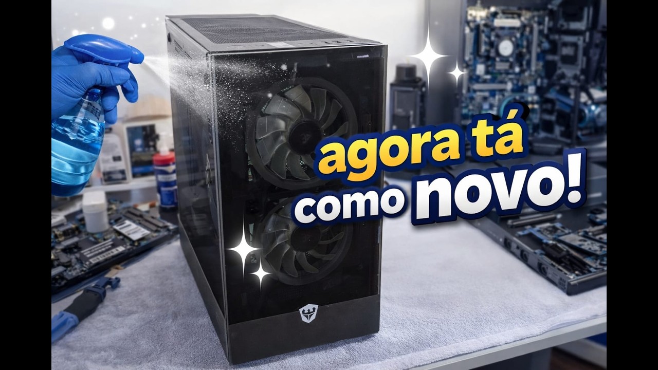 TÁ LIMPO!! PC DO MARKETPLACE PROFUNDAMENTE LIMPO E MONTADO!