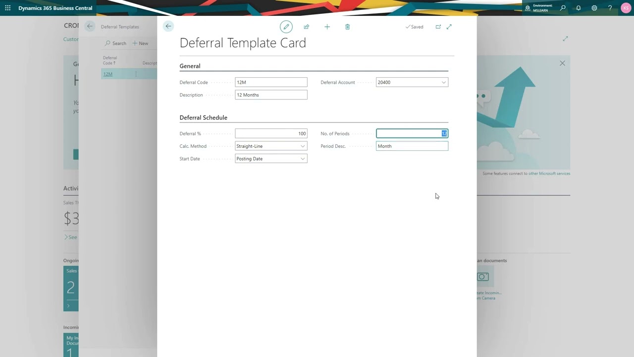 Dynamics 365 Business Central — как создать шаблон отсрочки и использовать его в счете-фактуре по...