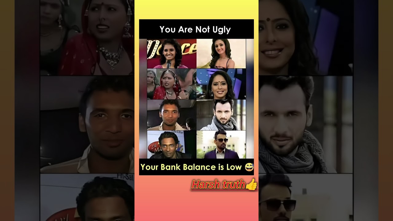 TV Celebrity | You are not ugly 🤭 Your Bank Balance is low😃 #bollywood #tv #tvcelebrities #shorts