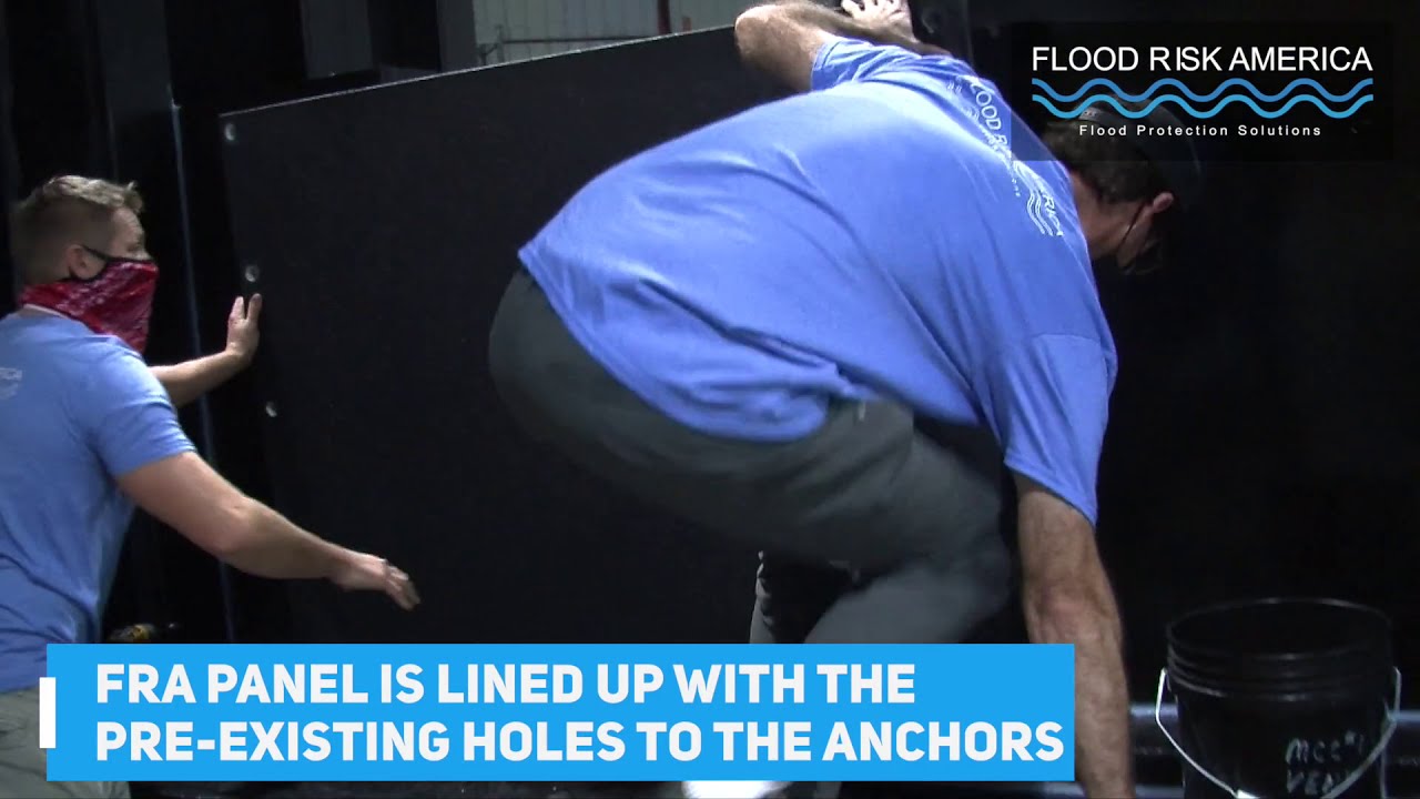 FRA Flood Panel Water Seepage and Impact Testing