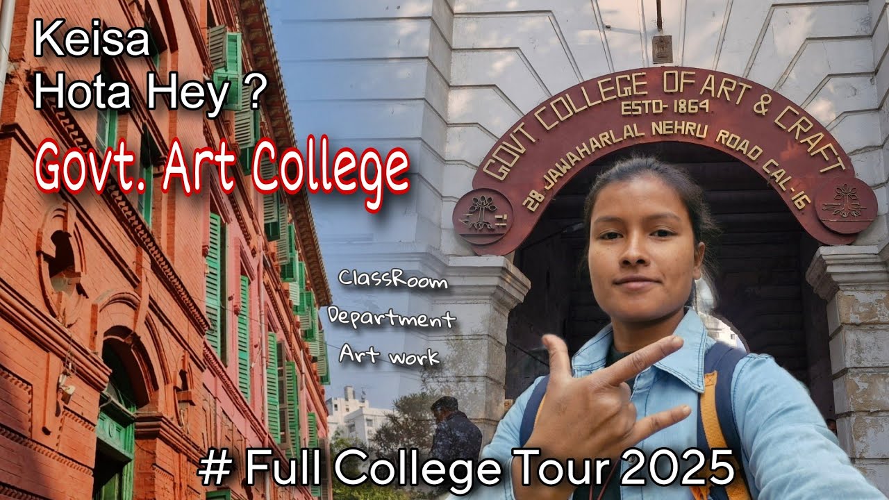 One day at Govt. Art college - Full college Tour #Vlog 2025