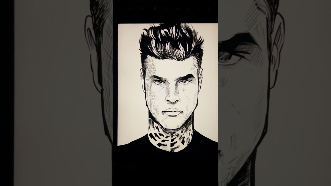 disegno BATTITO di FEDEZ #sanremo #sanremo2025  #fedez #disegno