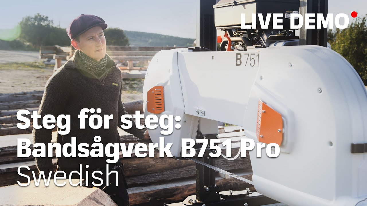 LOGOSOL | Live demo - Steg för steg: Bandsågverket B751 Pro