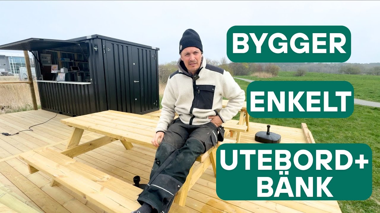 Hur man bygger ett klassiskt utebord med bänk